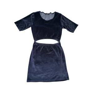 Obey Halter Cut Midriff Cut‎ Out Dress Medium